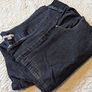 Pull-On Slim Denim Jean Woman Within Size 30W